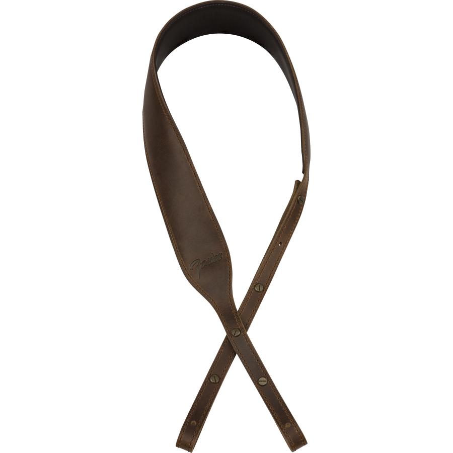 FENDER Paramount Banjo Leather Strap Brown