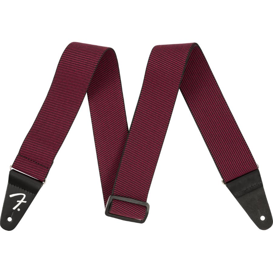 FENDER WeighLess Tweed Strap Red 2"