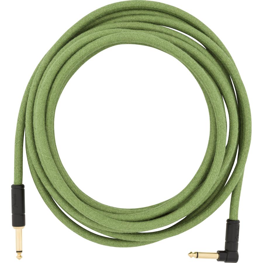 Fender Festival cavo strumento diritto/angolo 6 Mt Pure Hemp Green