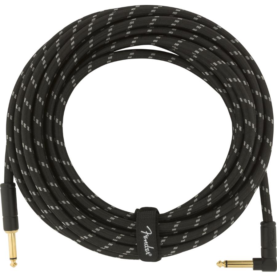 Fender Deluxe cavo strumento diritto/angolo 8 Mt Black Tweed