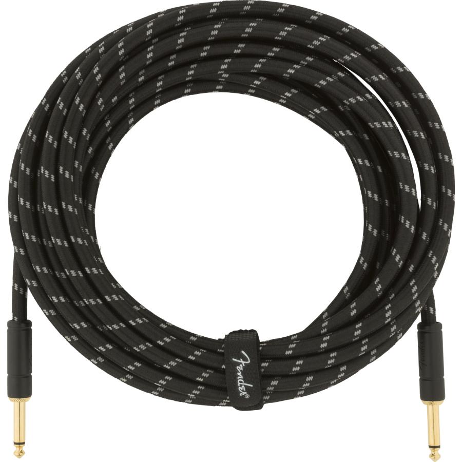 Fender Deluxe cavo strumento diritto/diritto 8 Mt Black Tweed