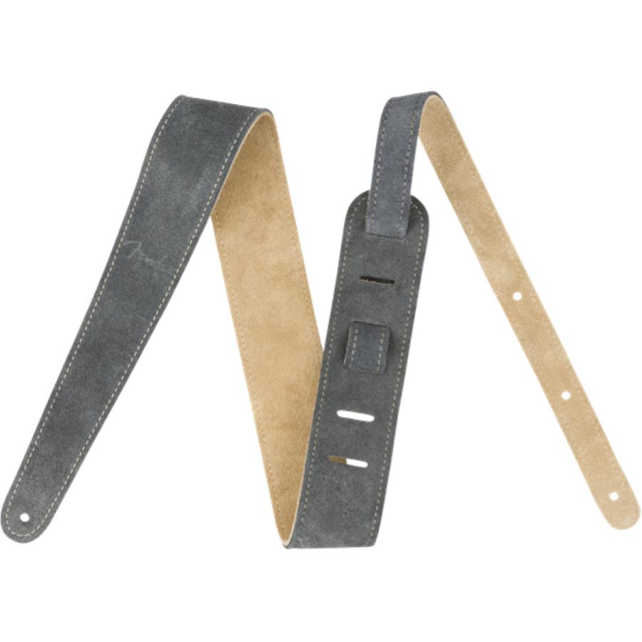 FENDER Reversible Suede Strap Gray/Tan 2"