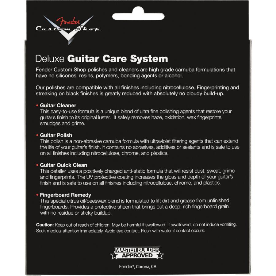 FENDER Custom Shop Deluxe Guitar Care System 4 Pack Black