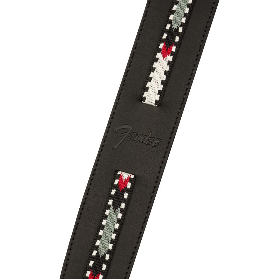 FENDER Paramount Acoustic Leather Strap Black
