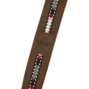 FENDER Paramount Acoustic Leather Strap Brown