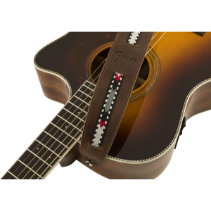 FENDER Paramount Acoustic Leather Strap Brown
