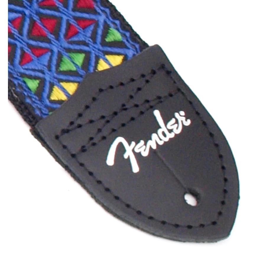 FENDER Eric Johnson "The Walter" Signature Strap Blue with Multi-Colored Triangle Pattern 2"