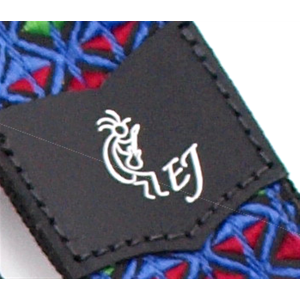 FENDER Eric Johnson "The Walter" Signature Strap Blue with Multi-Colored Triangle Pattern 2"