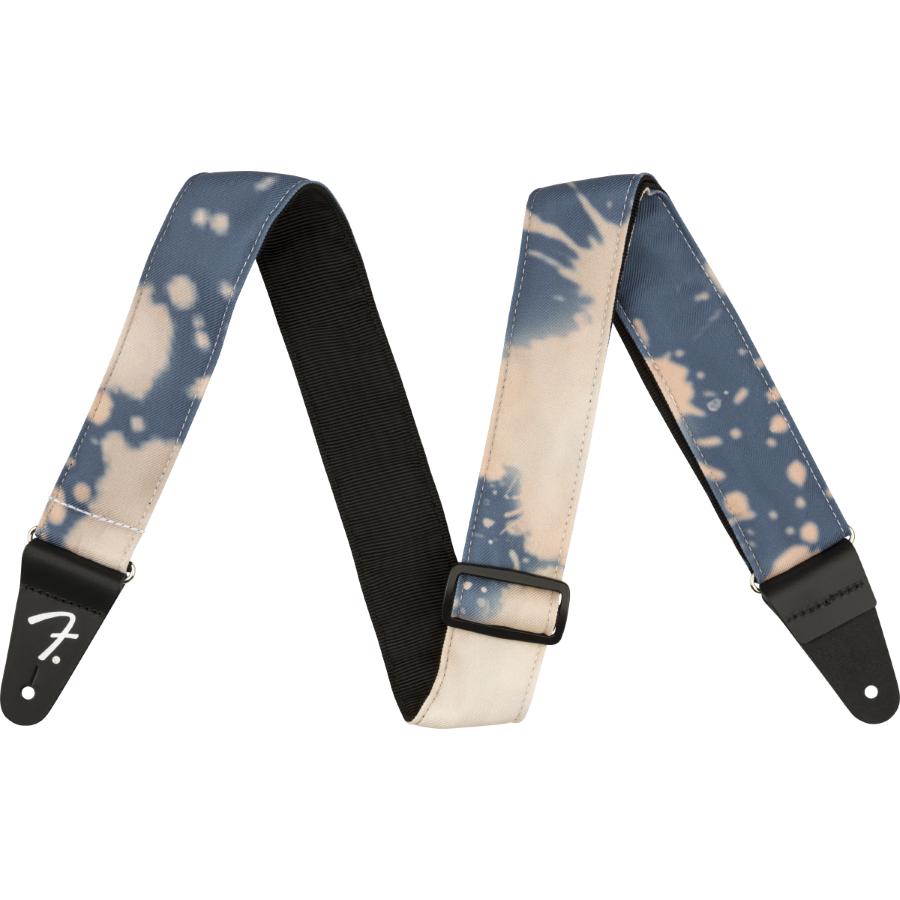 FENDER Tie Dye Acid Wash Strap Faded Navy 2"