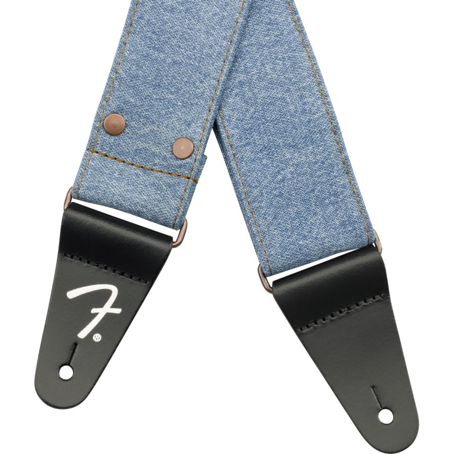 FENDER Fender x Wrangler Riveted Denim Strap Light Indigo
