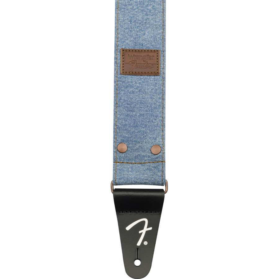 FENDER Fender x Wrangler Riveted Denim Strap Light Indigo