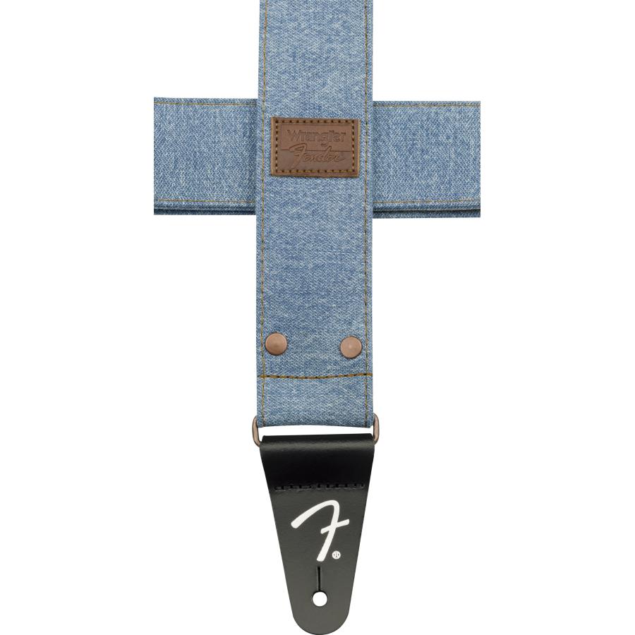 FENDER Fender x Wrangler Riveted Denim Strap Light Indigo