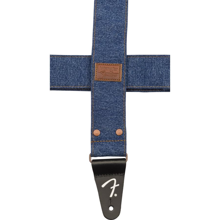 FENDER Fender x Wrangler Riveted Denim Strap Indigo
