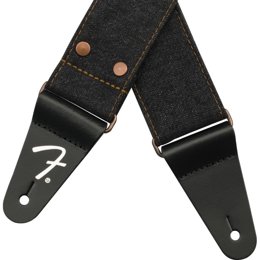FENDER Fender x Wrangler Riveted Denim Strap Black