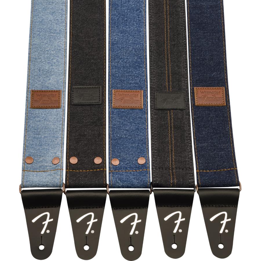 FENDER Fender x Wrangler Riveted Denim Strap Black
