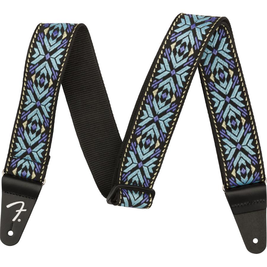 FENDER Pasadena Woven Strap Blue Snowflake 2"