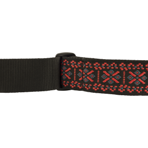 FENDER Pasadena Woven Strap Lattice Red 2"