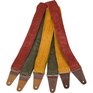 FENDER Corduroy Strap Antique Cherry 2"