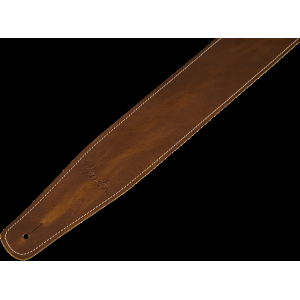 FENDER Broken-In Leather Strap Tan 2.5"