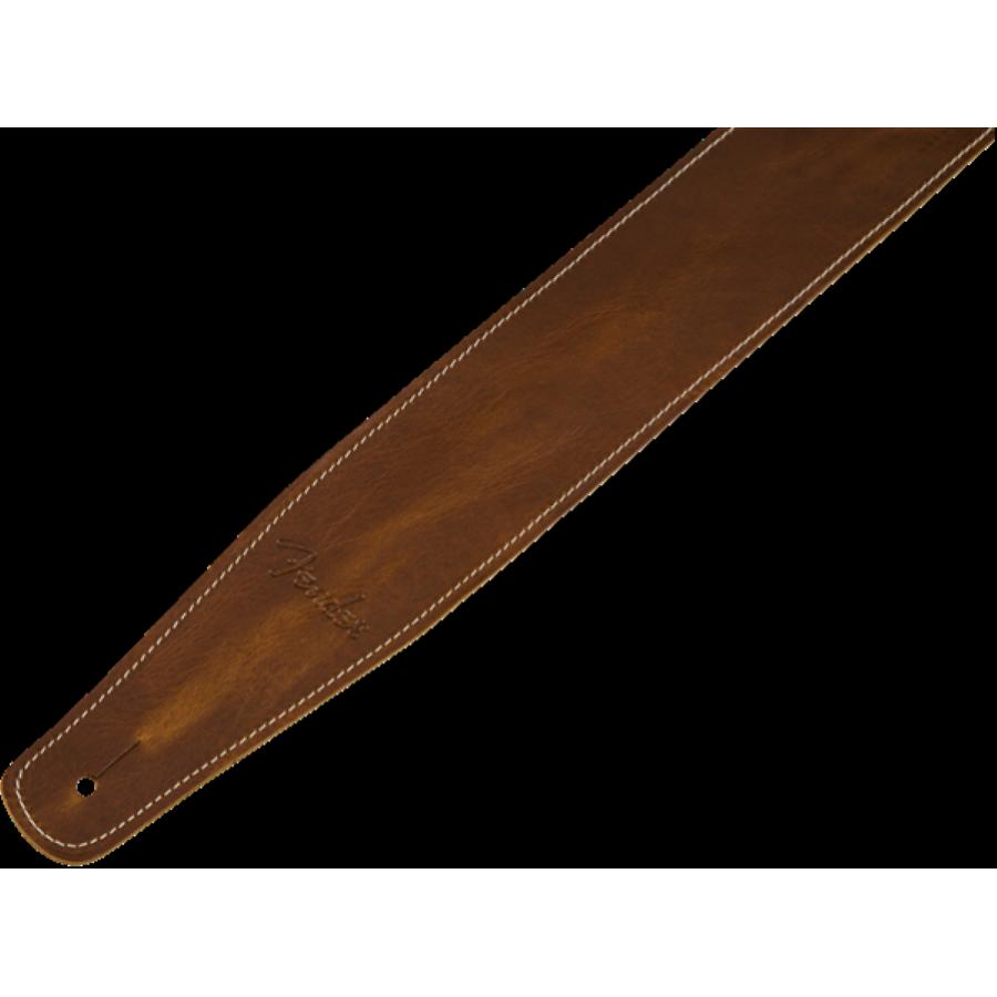FENDER Broken-In Leather Strap Tan 2.5"