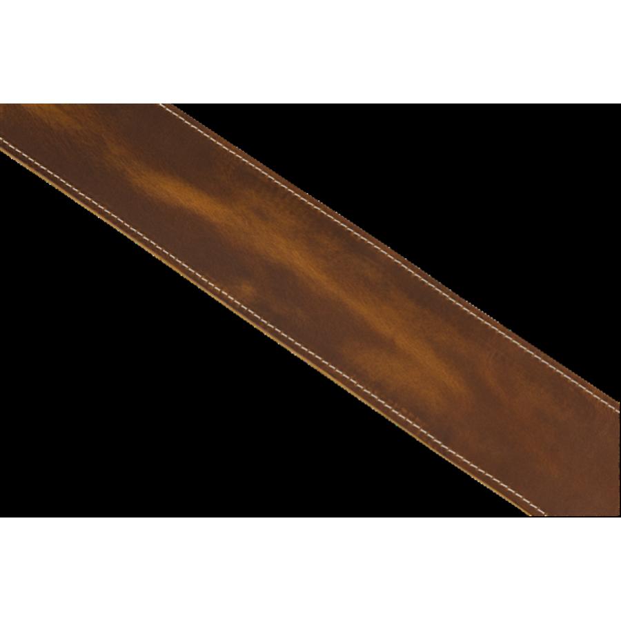 FENDER Broken-In Leather Strap Tan 2.5"