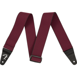 FENDER WeighLess Tweed Strap Red 2"