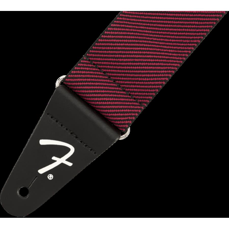 FENDER WeighLess Tweed Strap Red 2"