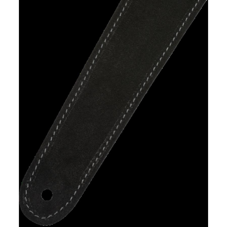FENDER Reversible Suede Strap Black/Grey 2"