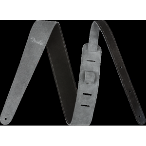 FENDER Reversible Suede Strap Black/Grey 2"