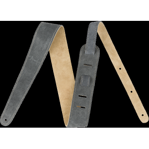 FENDER Reversible Suede Strap Gray/Tan 2"