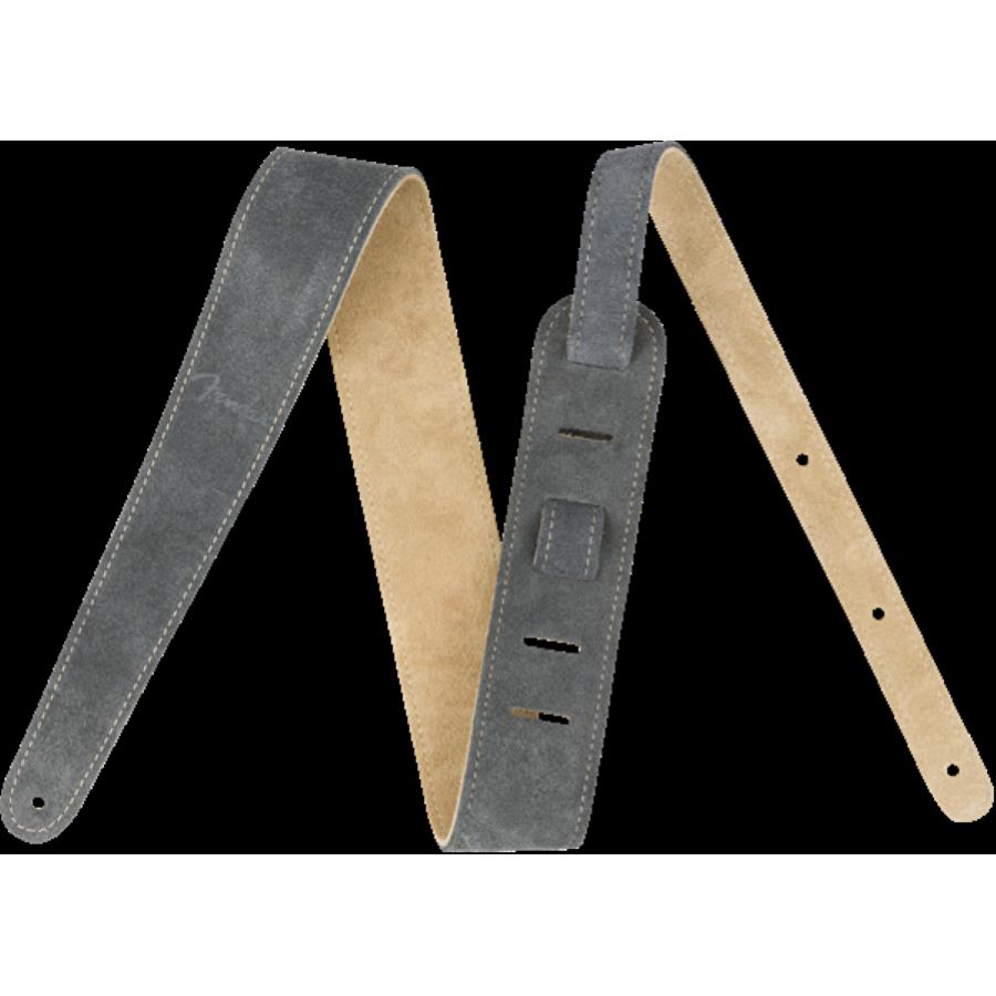 FENDER Reversible Suede Strap Gray/Tan 2"