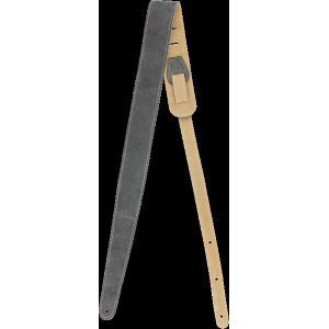 FENDER Reversible Suede Strap Gray/Tan 2"