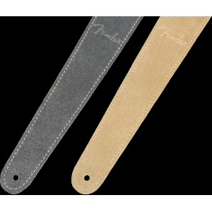 FENDER Reversible Suede Strap Gray/Tan 2"