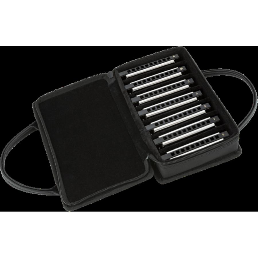 FENDER Blues Deluxe Harmonica Pack of 7 with Case