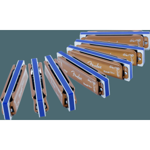 FENDER Midnight Blues Harmonica Pack of 7 with Case