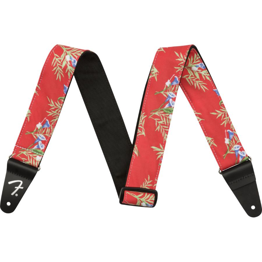 FENDER Hawaiian Strap 2" Red Floral
