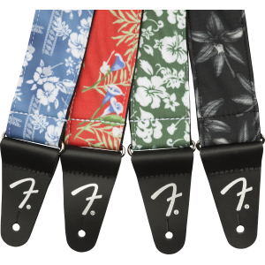 FENDER Hawaiian Strap 2" Red Floral