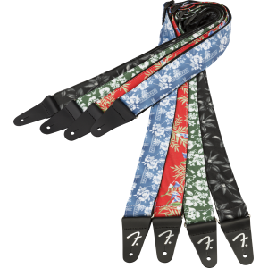 FENDER Hawaiian Strap 2" Red Floral