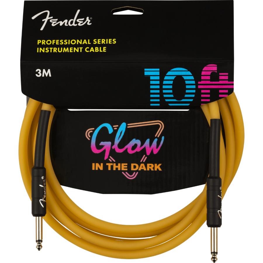 Fender Professional Glow in the Dark Cable Orange 3 Mt