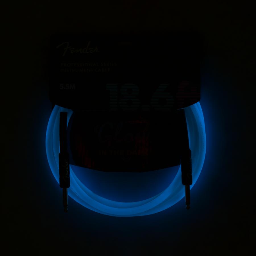 Fender Professional Glow in the Dark Cable Blue 6 Mt