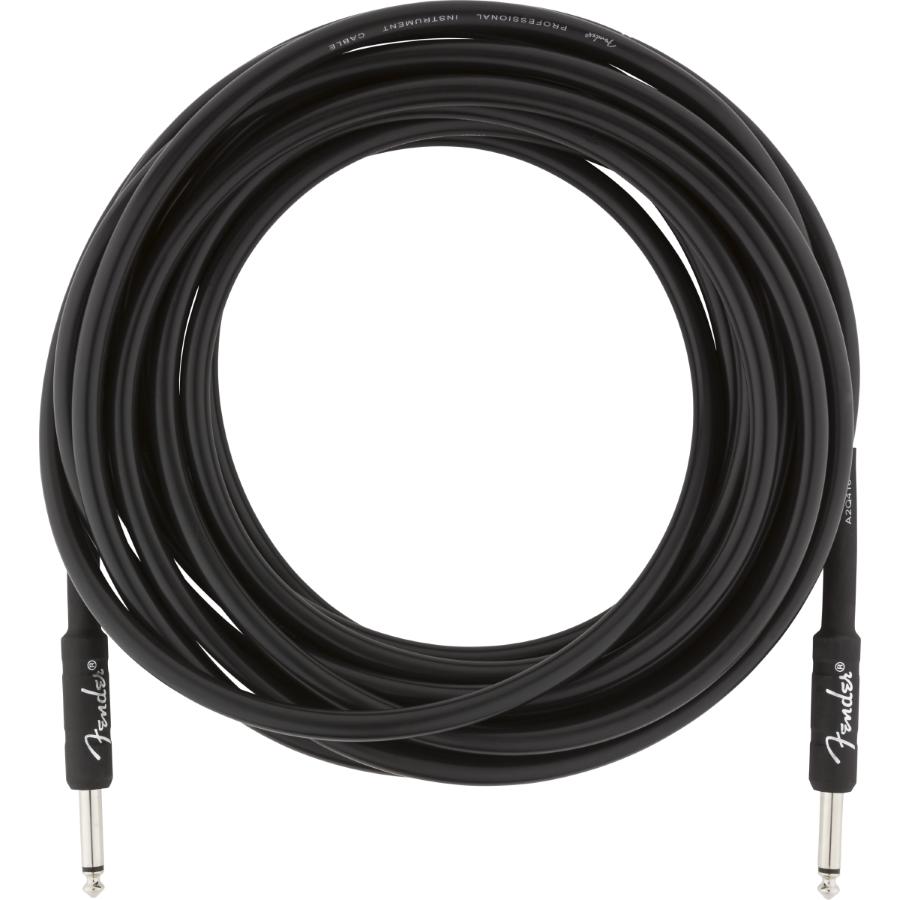 Fender Professional cavo strumento diritto/diritto 8 Mt Black