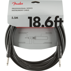 Fender Professional cavo strumento diritto/diritto 6 Mt Black
