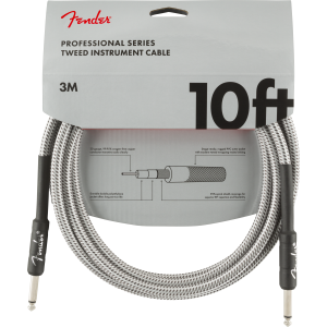 Fender Professional cavo strumento 3 Mt White Tweed