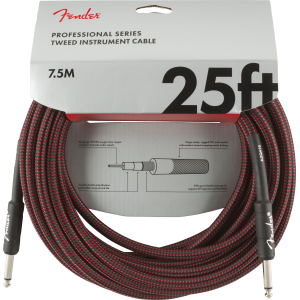 Fender Professional cavo strumento 8 Mt Red Tweed