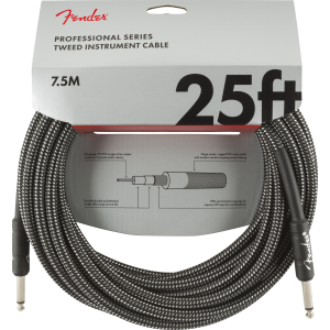 Fender Professional cavo strumento 8 Mt Gray Tweed