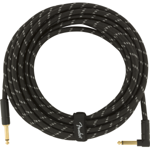 Fender Deluxe cavo strumento diritto/angolo 8 Mt Black Tweed