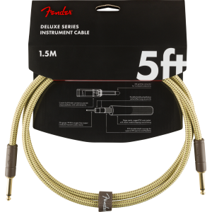 Fender Deluxe cavo strumento diritto/diritto 2 Mt Tweed