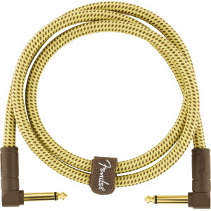 Fender Deluxe cavo strumento angolo/angolo 1 Mt Tweed