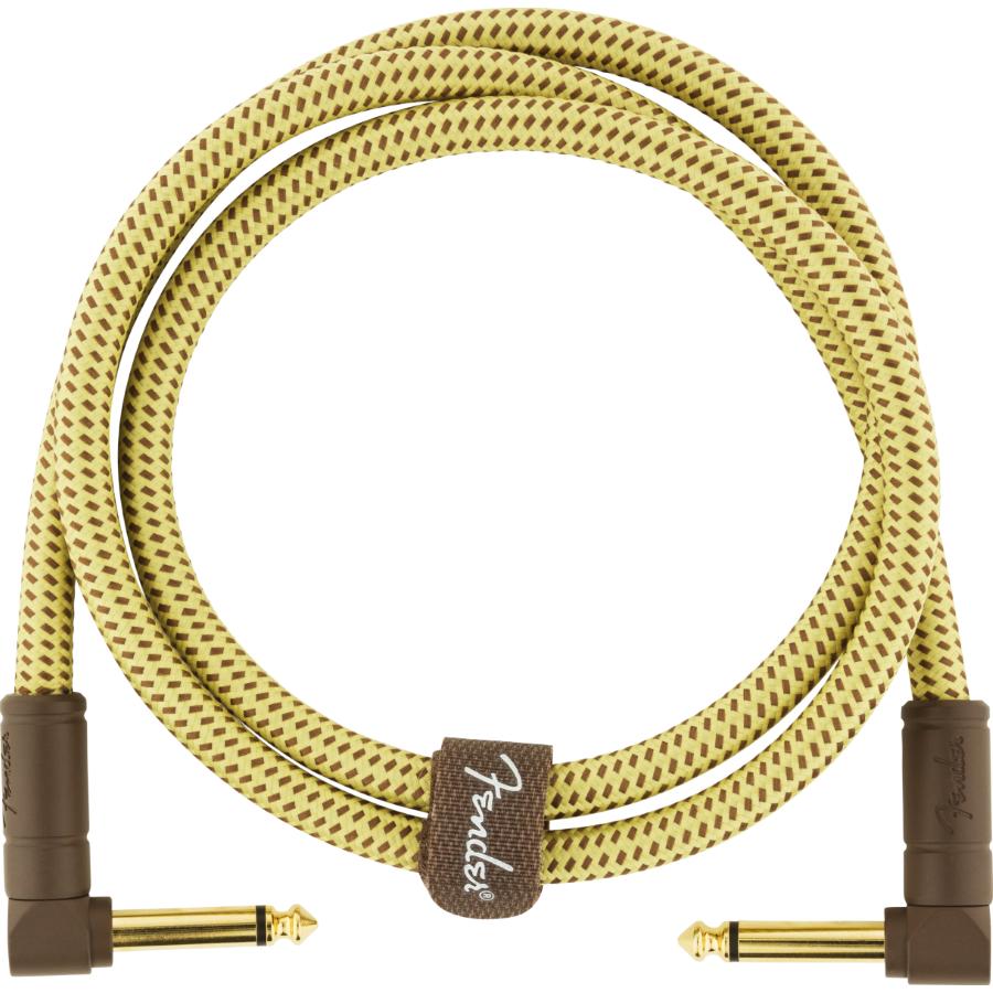 Fender Deluxe cavo strumento angolo/angolo 1 Mt Tweed