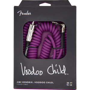 Fender Hendrix Voodoo Child Coil cavo strumento diritto/angolo 9 MT Purple